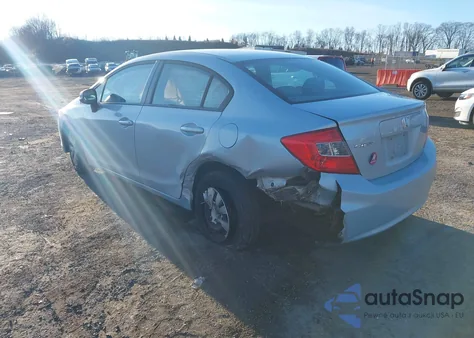 2012 Honda Civic Lx z USA, uszkodzony, nr VIN 19XFB2F54CE359107